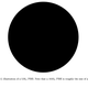 Una captura de pantalla del estudio, que incluye una imagen de un círculo negro de aproximadamente 10 centímetros, que es el ancho que calculan tendría un agujero negro de cinco veces la masa de la Tierra. Un agujero negro de 10 masas terrestres sería del tamaño de una pelota de fútbol, dicen los investigadores.